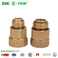 Brass Hose Swivel Connector with BSPT NPT 1" X 1"